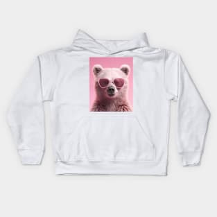 Adorable Pink Bear Kids Hoodie